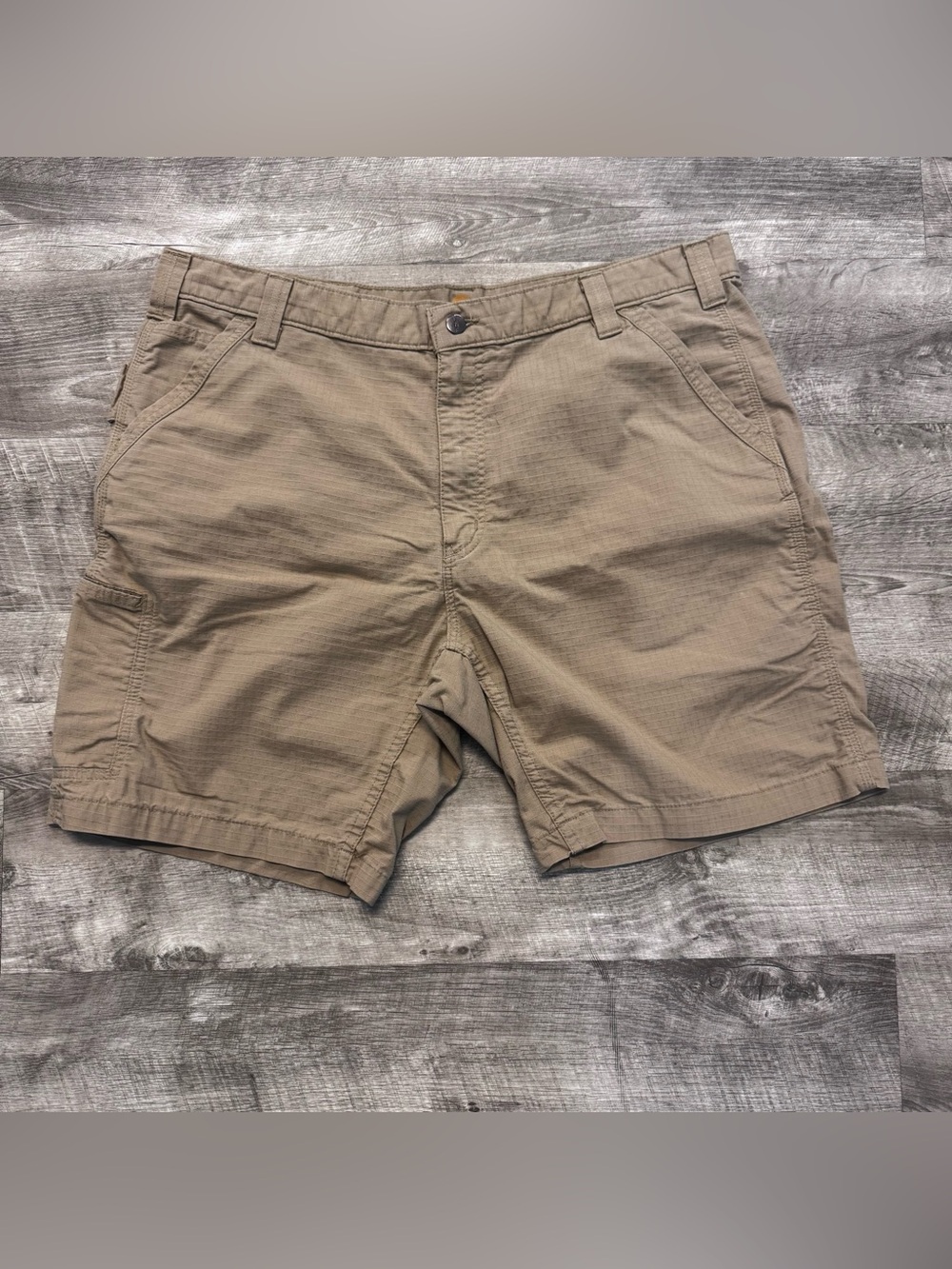 Carhartt Forced Relaxed Fit Khaki Work Shorts BS196-M Mens Sz. 40